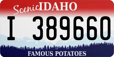 ID license plate I389660