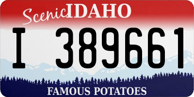 ID license plate I389661