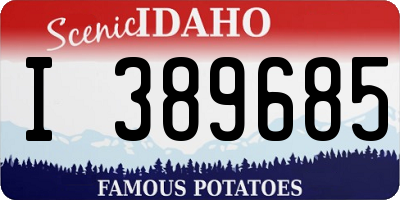 ID license plate I389685