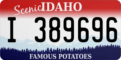 ID license plate I389696