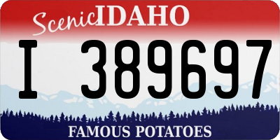 ID license plate I389697