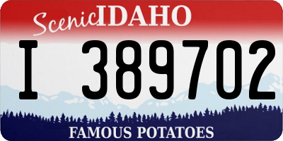 ID license plate I389702