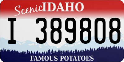 ID license plate I389808