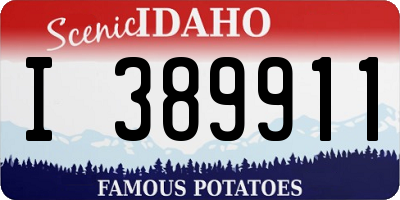 ID license plate I389911