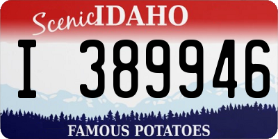 ID license plate I389946