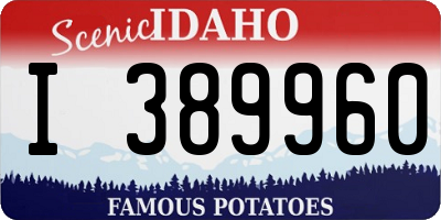 ID license plate I389960