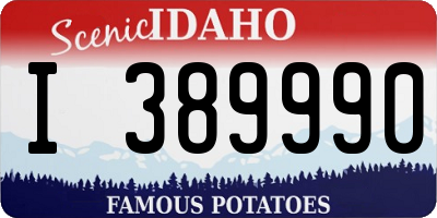 ID license plate I389990
