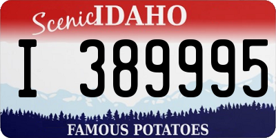 ID license plate I389995
