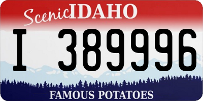 ID license plate I389996