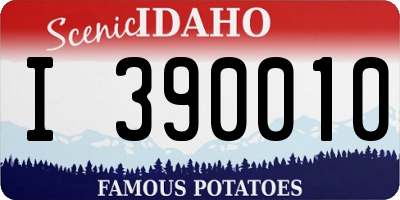 ID license plate I390010