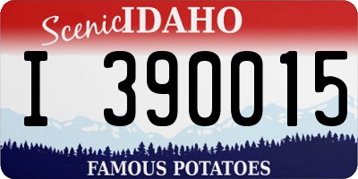 ID license plate I390015