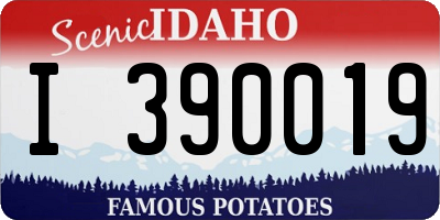 ID license plate I390019