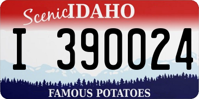 ID license plate I390024