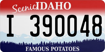 ID license plate I390048