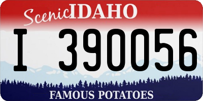 ID license plate I390056