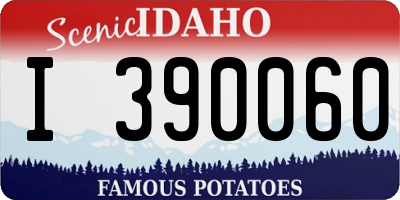 ID license plate I390060