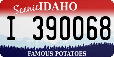 ID license plate I390068