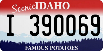 ID license plate I390069