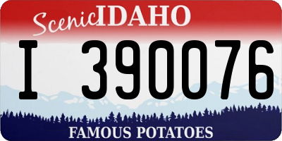 ID license plate I390076