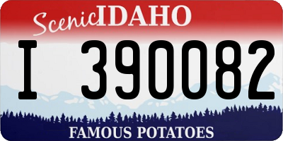 ID license plate I390082