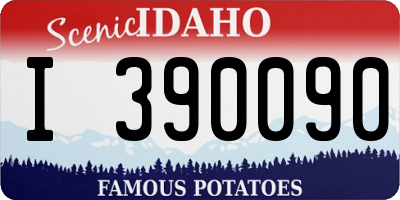 ID license plate I390090