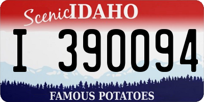ID license plate I390094