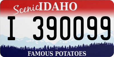 ID license plate I390099