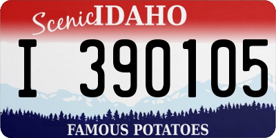 ID license plate I390105