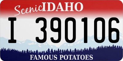 ID license plate I390106