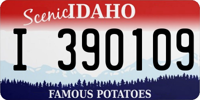 ID license plate I390109