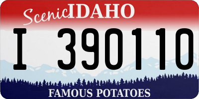 ID license plate I390110