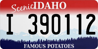ID license plate I390112