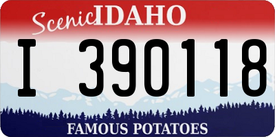 ID license plate I390118