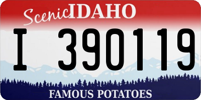 ID license plate I390119