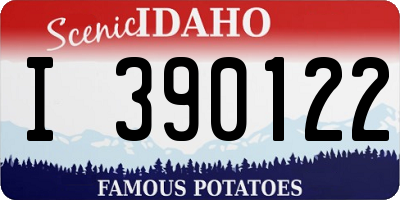 ID license plate I390122