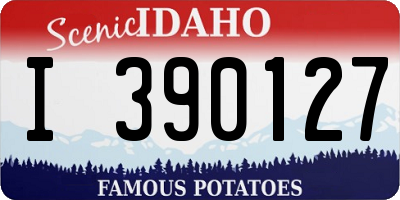 ID license plate I390127