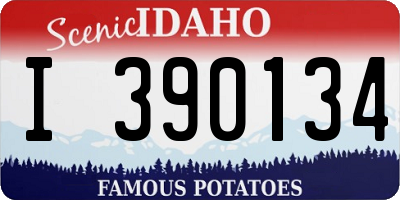 ID license plate I390134