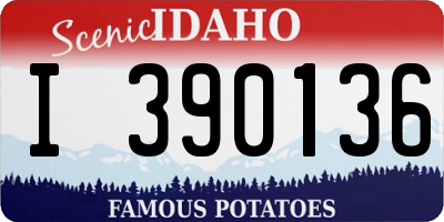 ID license plate I390136