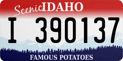 ID license plate I390137