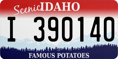 ID license plate I390140