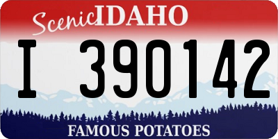 ID license plate I390142