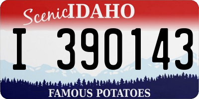 ID license plate I390143