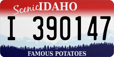 ID license plate I390147