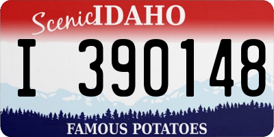 ID license plate I390148