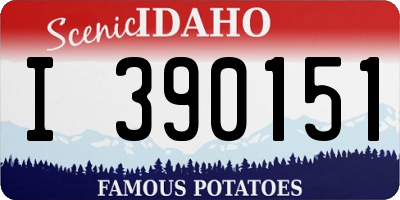 ID license plate I390151