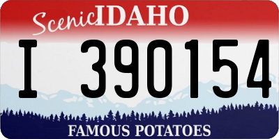 ID license plate I390154