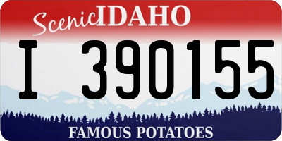 ID license plate I390155