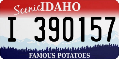 ID license plate I390157
