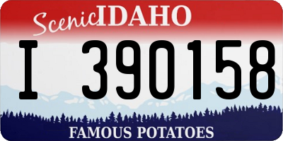 ID license plate I390158