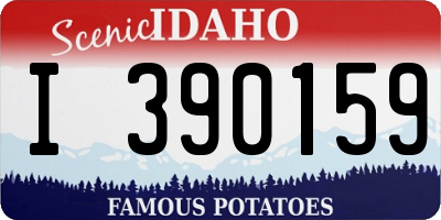 ID license plate I390159